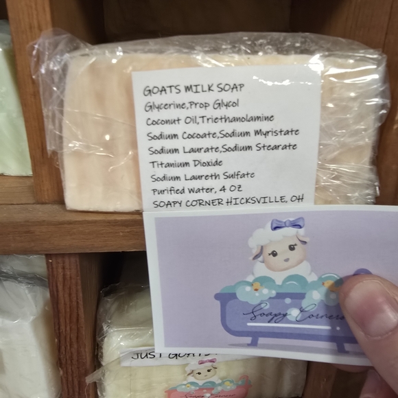 Peppermint Goat Milk Bar Soap - Picture 2 of 2